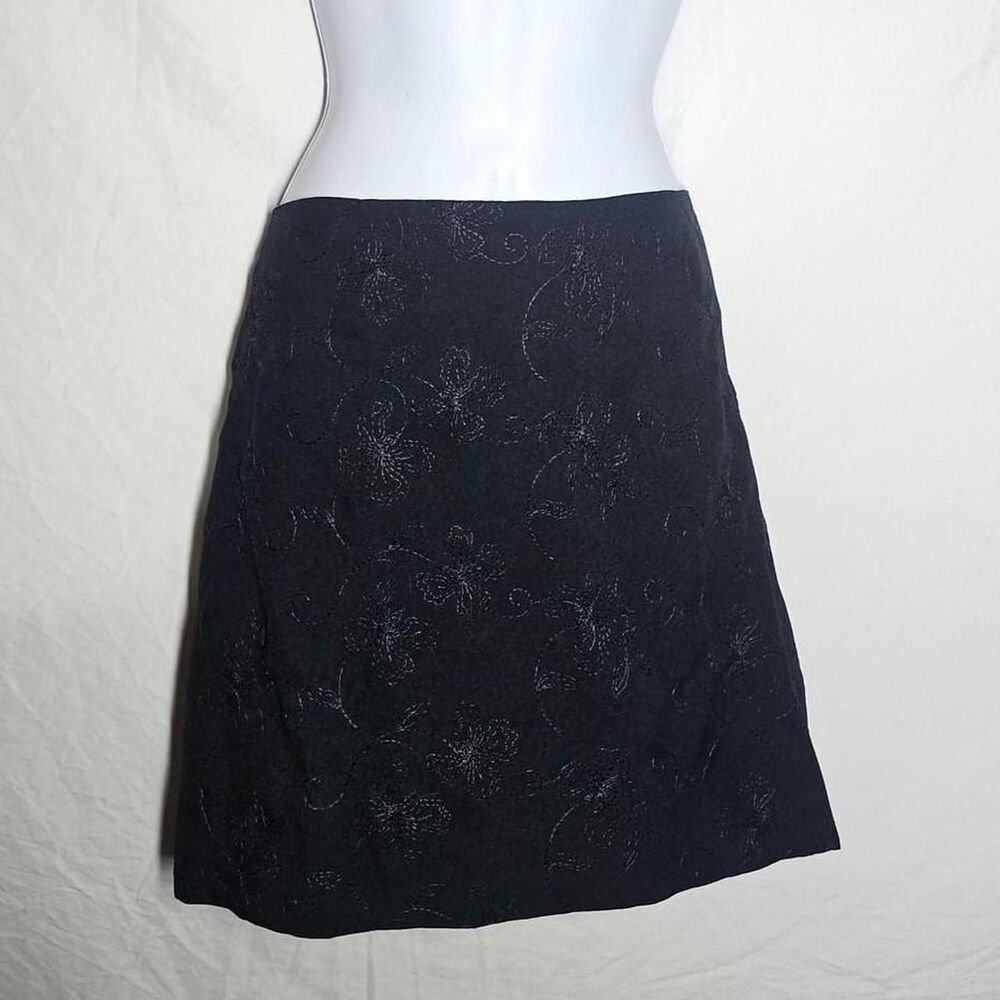 black lace whimsical vintage y2k mini skirt